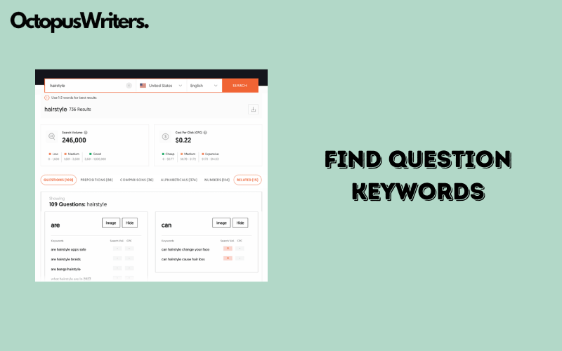 Find Question Keywords