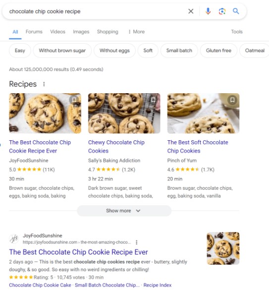 Keyword clustering example 2