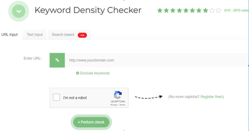 Keyword density checkers