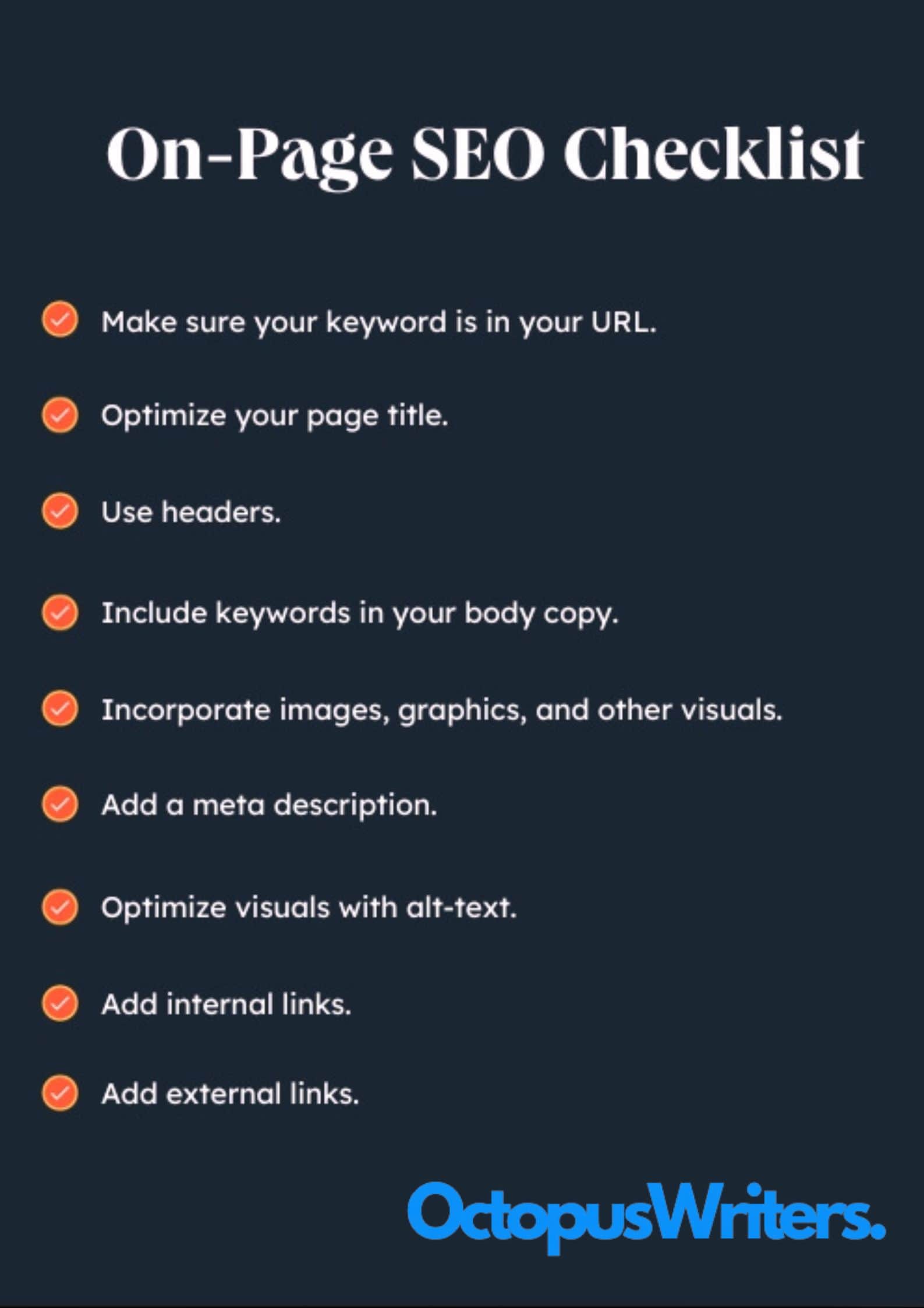 On-Page SEO Checklist