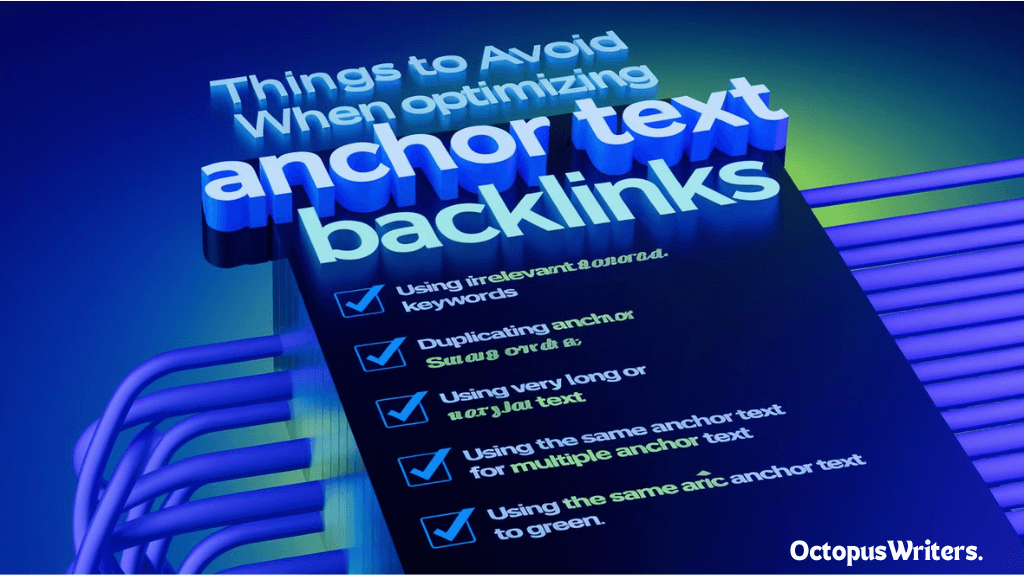 Things To Avoid When Optimizing Anchor Text Backlinks